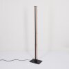 Salmi Staande lamp LED houtlook, Zwart, 1-licht