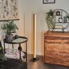 Salmi Staande lamp LED houtlook, Zwart, 1-licht