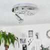 Morges Plafondlamp LED Chroom, Wit, 3-lichts