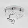 Morges Plafondlamp LED Chroom, Wit, 3-lichts