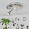Morges Plafondlamp LED Chroom, Wit, 3-lichts