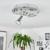 Morges Plafondlamp LED Chroom, Wit, 3-lichts
