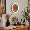 Rocha Muurlamp LED Bruin, houtlook, Zwart, 1-licht