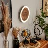 Rocha Muurlamp LED Bruin, houtlook, Zwart, 1-licht