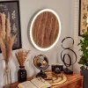 Rocha Muurlamp LED Bruin, houtlook, Zwart, 1-licht