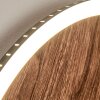 Rocha Muurlamp LED Bruin, houtlook, Zwart, 1-licht