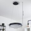 Playas Hanglamp LED Zwart, 1-licht