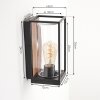 Palanga Buiten muurverlichting Bruin, houtlook, Zwart, 1-licht