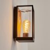Palanga Buiten muurverlichting Bruin, houtlook, Zwart, 1-licht