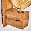 Heimola Muurlamp Bruin, houtlook, 1-licht