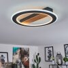 Katila Plafondlamp LED Bruin, Zwart, 1-licht