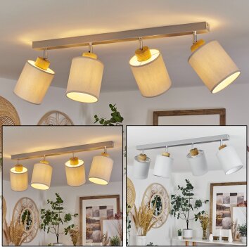Chiuvi Plafondlamp Natuurlijke kleuren, Zilver, 4-lichts