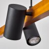 Zuoz Hanglamp Natuurlijke kleuren, Zwart, 6-lichts