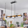 Zuoz Hanglamp Natuurlijke kleuren, Zwart, 6-lichts