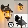 Halla Buiten muurverlichting Zwart, 1-licht