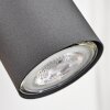 Javel Muurlamp Grijs, houtlook, Zwart, 1-licht