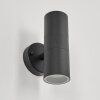 Koila Buiten muurverlichting Zwart, 2-lichts