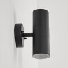 Koila Buiten muurverlichting Zwart, 2-lichts