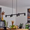 Zuoz Hanglamp Zwart, 6-lichts