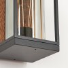 Palanga Buiten muurverlichting Bruin, houtlook, Zwart, 1-licht