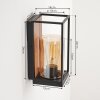 Palanga Buiten muurverlichting Bruin, houtlook, Zwart, 1-licht