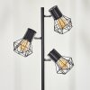 Bardhaman Staande lamp Zwart, 3-lichts