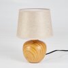 Stampa Tafellamp Bruin, houtlook, 1-licht