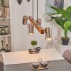 Zuoz Hanglamp Natuurlijke kleuren, Nikkel mat, 4-lichts