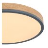 Globo DORO Plafondlamp LED Grijs, houtlook, 1-licht