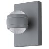 Eglo SESIMBA Buiten muurverlichting LED Zilver, 2-lichts