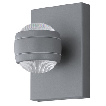 Eglo SESIMBA Buiten muurverlichting LED Zilver, 2-lichts