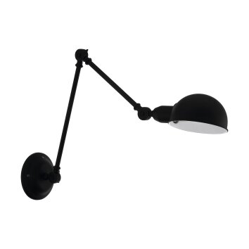 Eglo EXMOOR Muurlamp Zwart, Wit, 1-licht