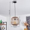 Combeima Hanger Zwart, 1-licht