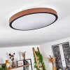 Kelva Plafondlamp LED Bruin, Zwart, Wit, 1-licht