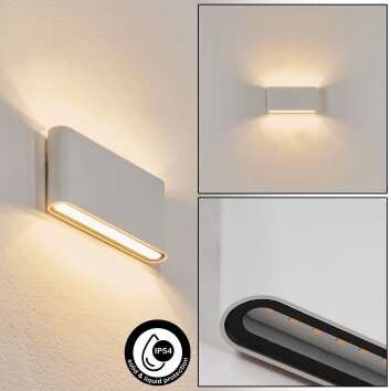 Tammisaari Buiten muurverlichting LED Transparant, Helder, Wit, 1-licht