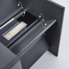 Tamarin Buiten muurverlichting LED Antraciet, Bruin, houtlook, 1-licht