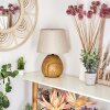 Stampa Tafellamp Bruin, houtlook, 1-licht