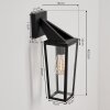 Ruoni Buiten muurverlichting Zwart, 1-licht