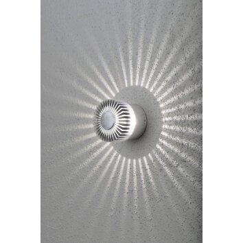 Konstsmide MONZA Buiten muurverlichting LED Aluminium, 1-licht