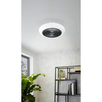 Eglo SAYULITA plafondventilator LED Zwart, Wit, 3-lichts