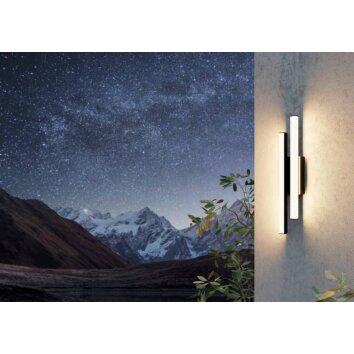 Eglo SERRICELLA Buiten muurverlichting LED Zwart, 2-lichts