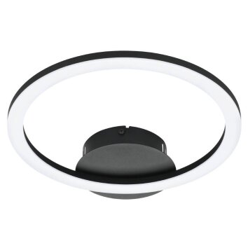 Eglo PARRAPOS-Z Plafondlamp LED Zwart, 1-licht