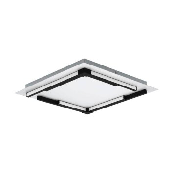 Eglo ZAMPOTE Plafondlamp LED Zwart, Wit, 1-licht