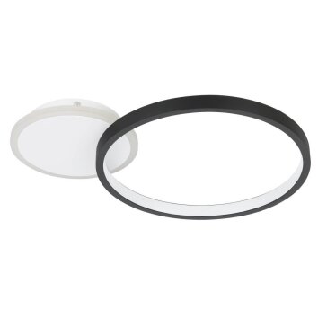 Eglo GAFARES Plafondlamp LED Zwart, Wit, 1-licht