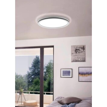 Eglo LAZARAS Plafondlamp LED Wit, 1-licht, Kleurwisselaar