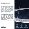 Paul Neuhaus PURE-COSMO Hanglamp LED Aluminium, 25-lichts, Afstandsbediening