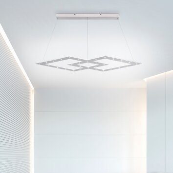 Paul Neuhaus PURE-COSMO Hanglamp LED Aluminium, 44-lichts, Afstandsbediening