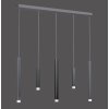 Paul Neuhaus PURE-GEMIN Hanglamp LED Aluminium, Zwart, 5-lichts