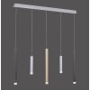 Paul Neuhaus PURE-GEMIN Hanglamp LED Aluminium, Messing, Zwart, 5-lichts