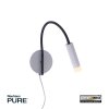 Paul Neuhaus PURE-GEMIN Muurlamp LED Aluminium, Zwart, 1-licht
